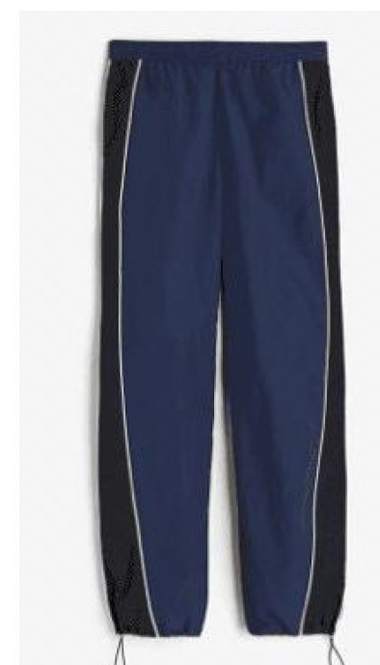 Navy piped track pant
