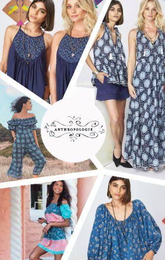 Kopal for Anthropologie print and silhouette range